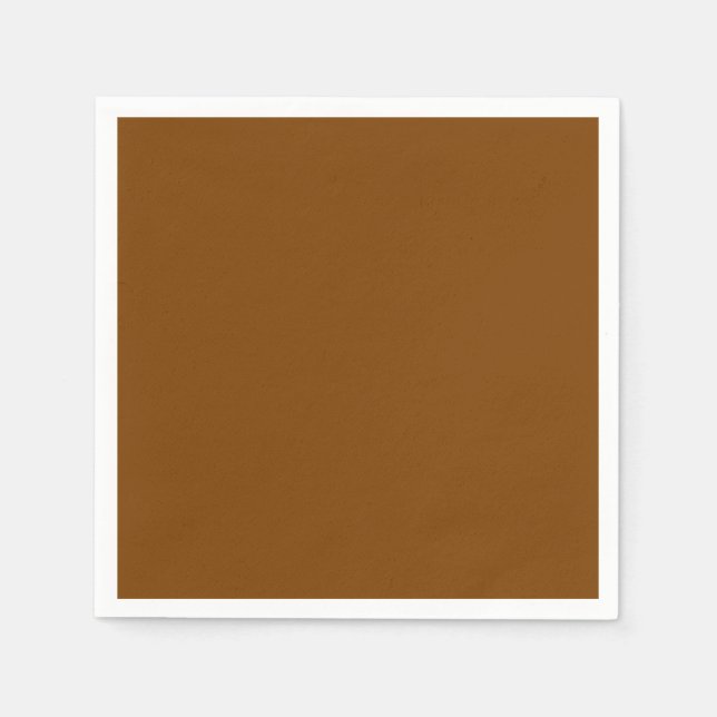 Chocolate Brown Standard Cocktail Papier Napkin Serviette (Vorderseite)