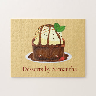 Chocolate Brownie With Vanilla Ice Cream