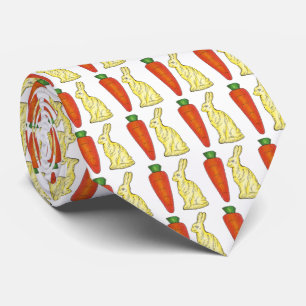 Chocolate Bunnies Carrots Osterfest Bunny Rabbit K Krawatte