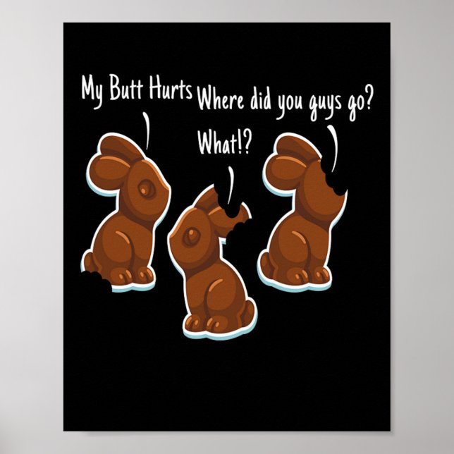 Chocolate Bunny Oaster Bunny Oaster Rabbit Poster (Vorne)