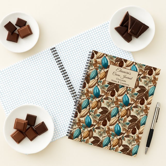 Chocolate Cacao Tasting Journal Spiral Notebook Notizbuch (Von Creator hochgeladen)