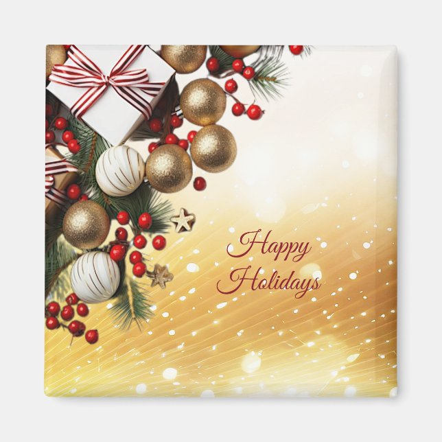 Chocolate Candy Holiday Weihnachtsmagnet Magnet (Vorne)