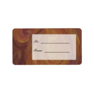 Chocolate Carmel Swirl Adressaufkleber