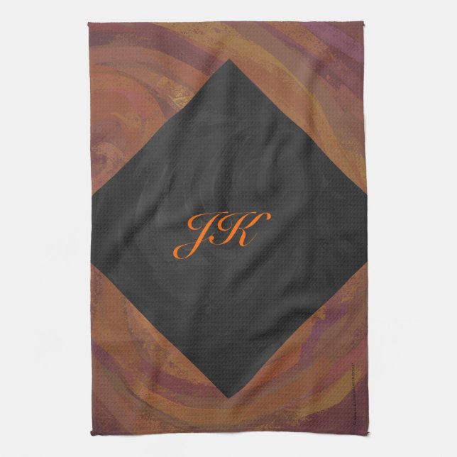 Chocolate Carmel Swirl Handtuch (Vertikal)