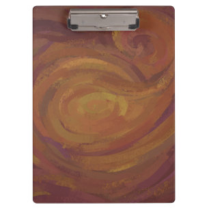 Chocolate Carmel Swirl Klemmbrett