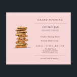 Chocolate Chip Bakery Grand Opening Flyer<br><div class="desc">Bakery Grand Eröffnung Einladung mit Aquarell Schokolade Chip Cookie Turm.</div>