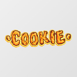 Chocolate Chip Cookie Biscuit Bäckerei Fensteraufkleber