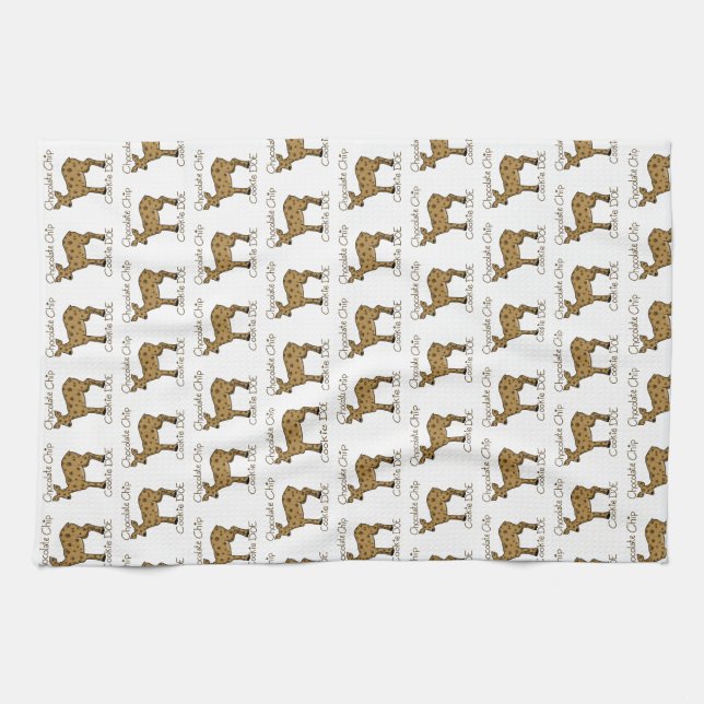 Chocolate Chip Cookie Doe Geschirrtuch (Horizontal)