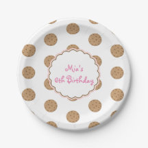 Chocolate Chip Cookie Girls Geburtstagsparty Telle