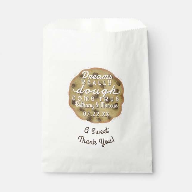Chocolate Chip Cookie Hochzeit Leckereien Träume T Geschenktütchen (Vorderseite)