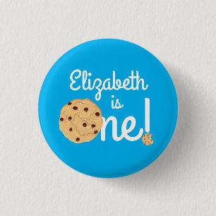 Chocolate Chip Cookie Kinder 1. Geburtstag Party B Button