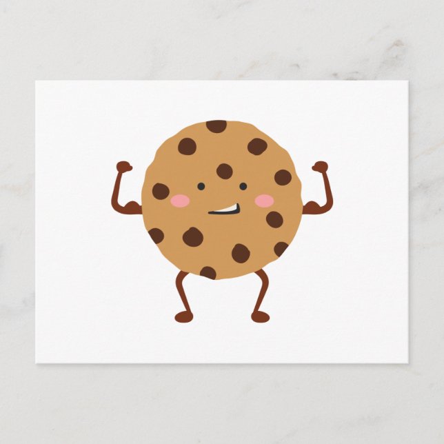 Chocolate Chip Cookie Postkarte (Vorderseite)