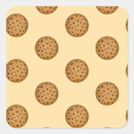 Chocolate Chip Cookie  Quadratischer Aufkleber