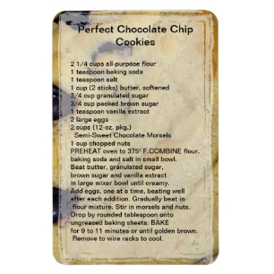 Chocolate Chip Cookie Rezept Magnet
