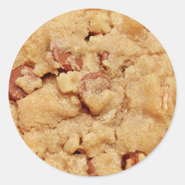 Chocolate Chip Cookie Runder Aufkleber (Vorderseite)
