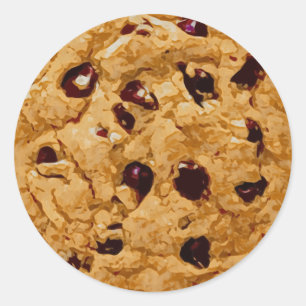 Chocolate Chip Cookie Runder Aufkleber