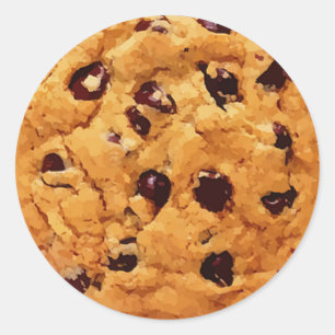 Chocolate Chip Cookie Runder Aufkleber
