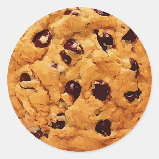 Chocolate Chip Cookie Runder Aufkleber (Vorderseite)