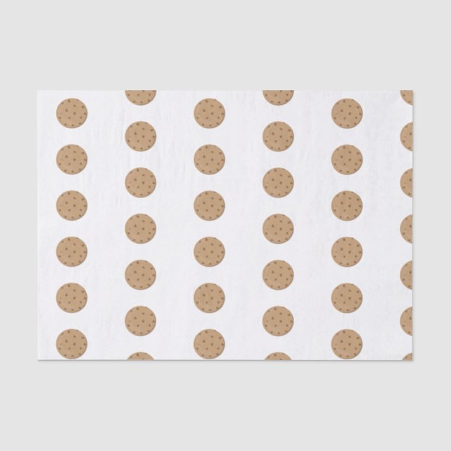 Chocolate Chip Cookies Niedlich Illustriert Seidenpapier (Vorderseite)