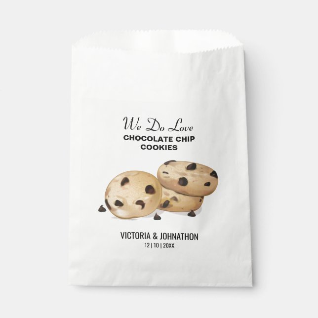 Chocolate Chip Cookies Vielen Dank | Hochzeitsfeie Geschenktütchen (Vorderseite)