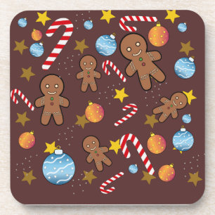 CHOCOLATE CHRISMAST PATTERN STIL MAUSPAD GIFT B GETRÄNKEUNTERSETZER
