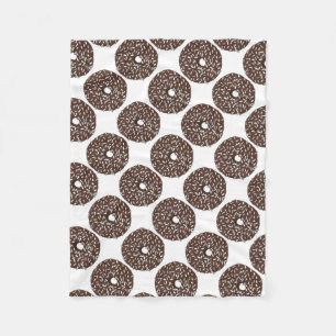 Chocolate Coconut Donut Doughnut Feinschmecker Bla Fleecedecke