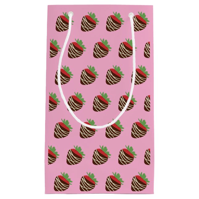 Chocolate-Covered Strawberry Gift Bag Kleine Geschenktüte (Vorderseite)