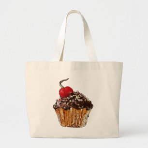 Chocolate cupcake Leinwand Tasche