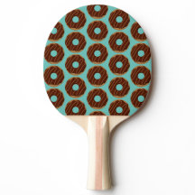 Chocolate Donuts Ping Pong Paddle