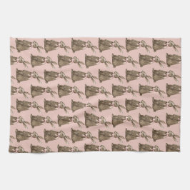 Chocolate Easter Bunny Geschirrtuch