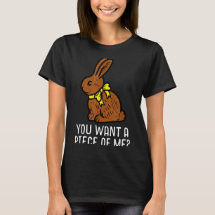Chocolate-Hase Lustiger Osterhase Willst du Pi T-Shirt