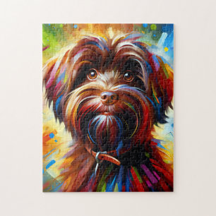 Chocolate Havanese Hund Acryl Druck Hundeliebhaber
