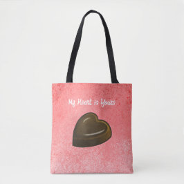 Chocolate Heart Valentines Day Tasche
