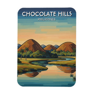 Chocolate Hills Bohol Philippinen Reise Magnet