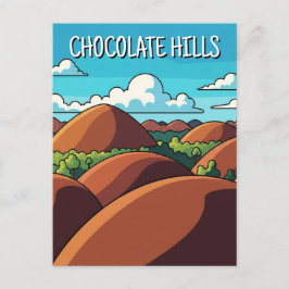 Chocolate Hills Bohol Philippines Travel Postkarte