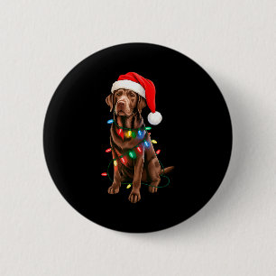 Chocolate Lab Labrador Retriever Männer Frauen Kin Button