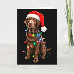 Chocolate Lab Labrador Retriever Männer Frauen Kin Karte