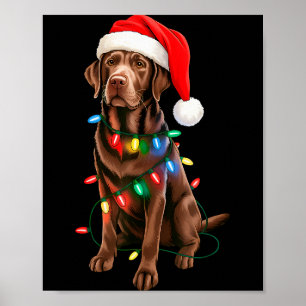 Chocolate Lab Labrador Retriever Männer Frauen Kin Poster