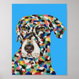 Chocolate Labrador Poster