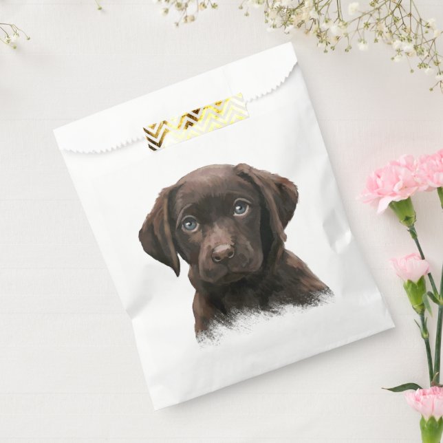 Chocolate Labrador Puppy Geschenktütchen (Versiegelt)