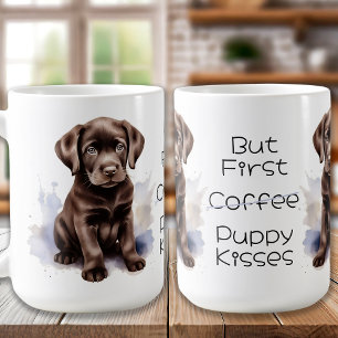 Chocolate Labrador Puppy Kaffeetasse