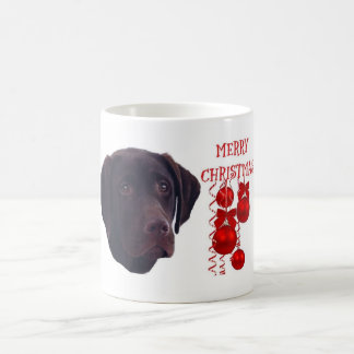 Chocolate Labrador Retriever Christmas Coffee mug Kaffeetasse