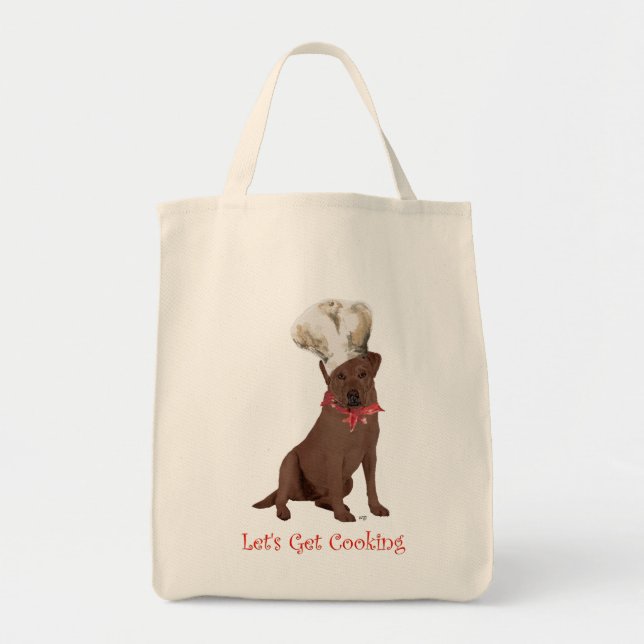 Chocolate Labrador Retriever Cooking Tragetasche (Vorne)
