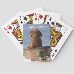 Chocolate Labrador Retriever Dog Playing Cards Spielkarten