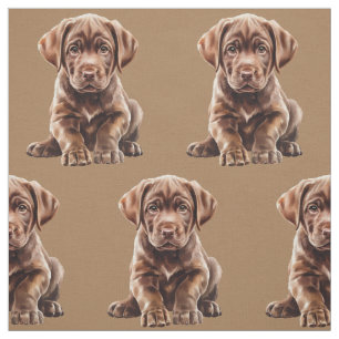 Chocolate Labrador Retriever Hunde Stoff