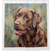 Chocolate Labrador Retriever Impressionistische Ku