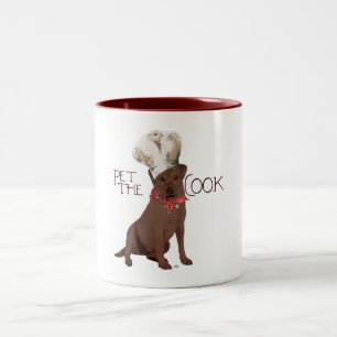 Chocolate-Labrador-Retriever-Koch Zweifarbige Tasse