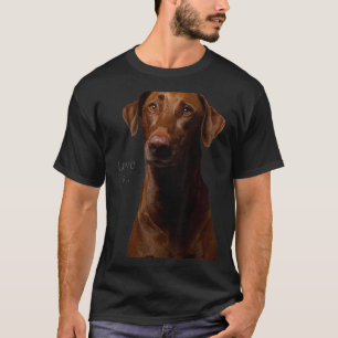 Chocolate Labrador Retriever Lab-Shirt Hundemama V T-Shirt