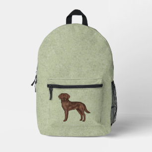 Chocolate-Labrador-Retriever Süßer Brauner Hund Gr Bedruckter Rucksack