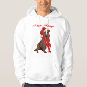 Chocolate Labrador Retriever Weihnachten Hoodie